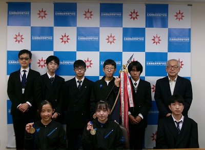 １１月２８日（火）第69回広島県高等学校新人卓球大会（学校対抗の部）および第58回全国高等専門学校体育大会（第57回全国高等専門学校体育大会卓球競技）結果報告