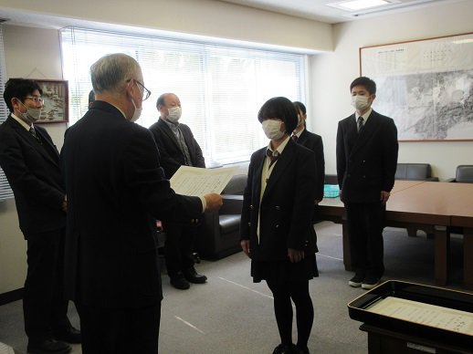 2月16日（木）第23回校内作文・表現コンクール表彰式