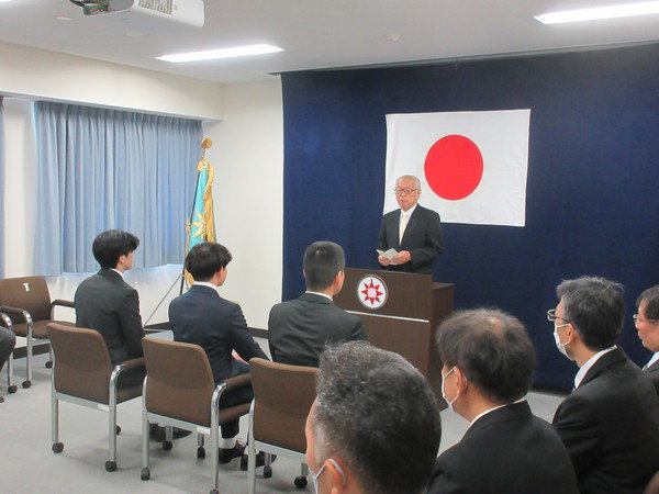 10月2日（月）海事システム工学専攻入学式を挙行