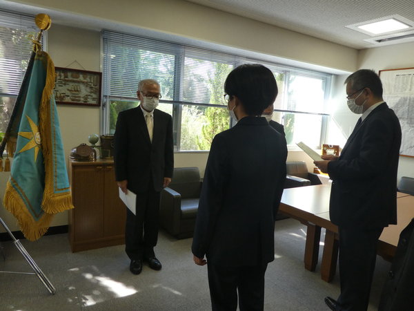 10月３日（月）海事システム工学専攻入学式を挙行