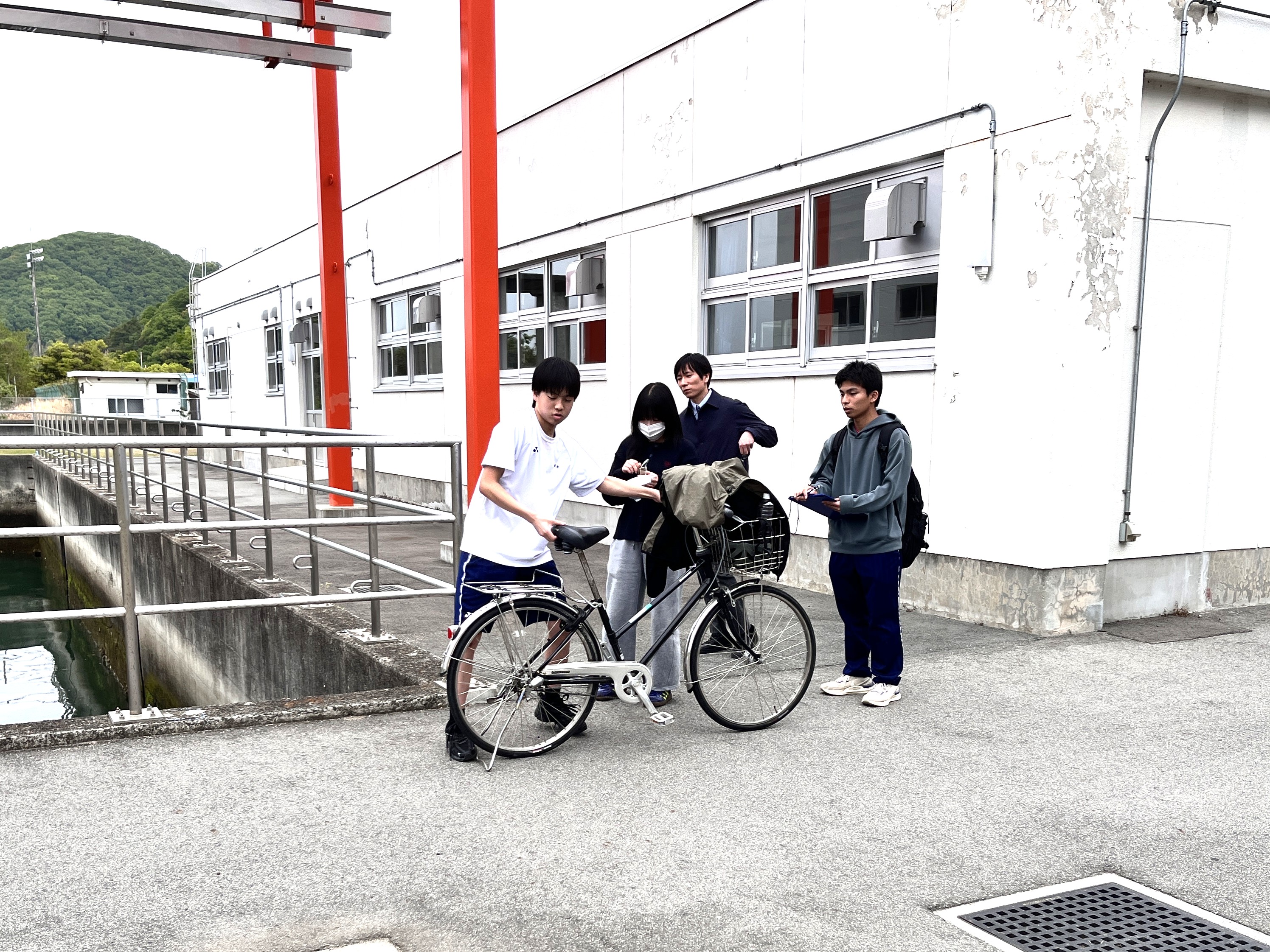 ４月２２日（水）１年生自転車点検